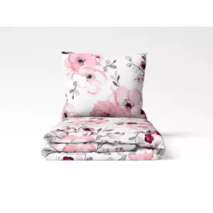 Bavlněné povlečení - květy sakury 140x200+70x90