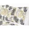 Krepové povlečení - zlato-černé palmové listy 240x200+2ks 70x90