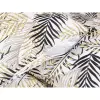 Krepové povlečení - zlato-černé palmové listy 240x200+2ks 70x90