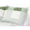 Krepové povlečení - světle zelený zámecký vzor 140x220+70x90