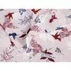 Krepové povlečení - kolibříci a květy 240x200+2ks 70x90