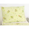 Dětské krepové povlečení - medvídci na světle zelené 140x200+70x90
