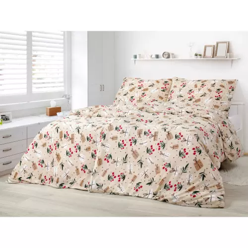 Mikroplyšové povlečení - vánoční dárky 140x200+70x90