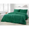 Mikroplyšové povlečení - tmavě zelená 140x200+70x90