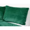 Mikroplyšové povlečení - tmavě zelená 140x200+70x90