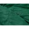 Mikroplyšové povlečení - tmavě zelená 140x200+70x90