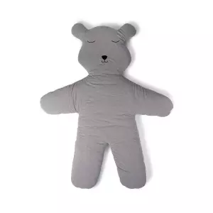 Hrací deka medvěd Teddy Jersey Grey 150cm