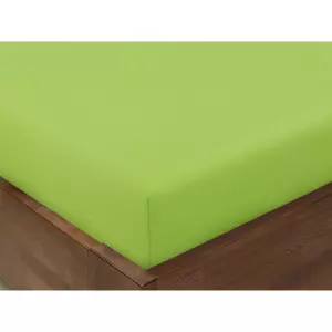 Bavlněné napínací prostěradlo - zelené 90x200