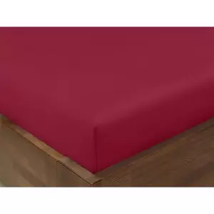 Bavlněné napínací prostěradlo - vínové 90x200