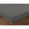 Bavlněné napínací prostěradlo - tmavě šedé 90x200