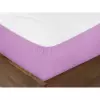 Bavlněné napínací prostěradlo - světle fialové 90x200