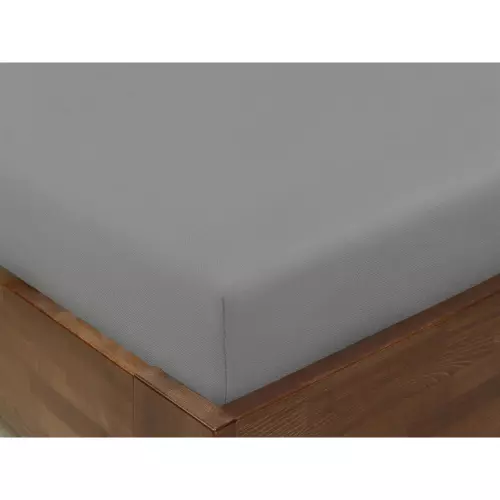 Bavlněné napínací prostěradlo - šedé 90x200
