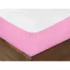 Bavlněné napínací prostěradlo - růžové 90x200