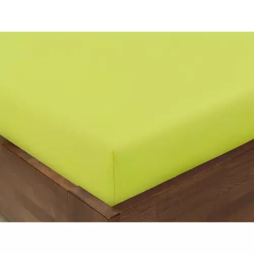 Bavlněné napínací prostěradlo - pistáciové 90x200