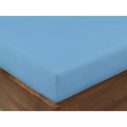 Bavlněné napínací prostěradlo - modré 90x200