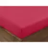 Bavlněné napínací prostěradlo - malinové 90x200