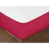 Bavlněné napínací prostěradlo - malinové 90x200