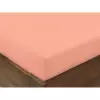Bavlněné napínací prostěradlo - lososové 90x200