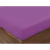 Bavlněné napínací prostěradlo - fialové 90x200