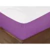 Bavlněné napínací prostěradlo - fialové 90x200