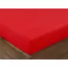 Bavlněné napínací prostěradlo - červené 90x200