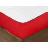 Bavlněné napínací prostěradlo - červené 90x200