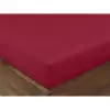 Bavlněné prostěradlo - vínově červené - plachta 140x240