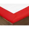 Bavlněné prostěradlo – sytě červené – plachta 140x240