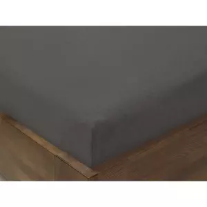 Dětské jersey napínací prostěradlo - Tmavě šedé - do postýlky 70x140