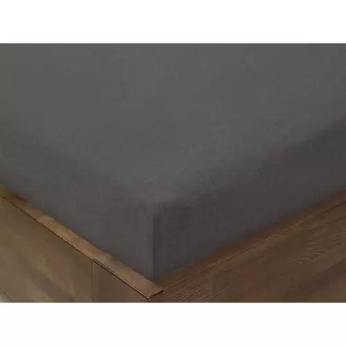 Dětské jersey napínací prostěradlo - Tmavě šedé - do postýlky 70x140