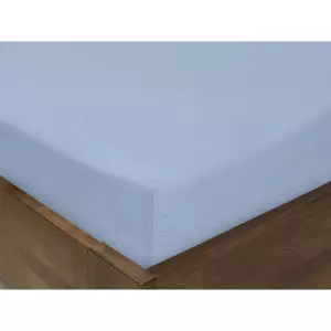 Dětské jersey napínací prostěradlo - Nebesky modré - do postýlky 60x120