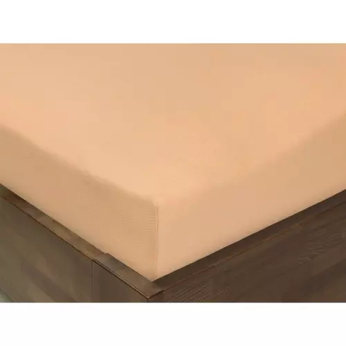 Dětské jersey napínací prostěradlo - Lososové - do postýlky 60x120