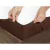 Dětské froté napínací prostěradlo - tmavě hnědé - do postýlky 70x140