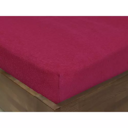 Dětské froté napínací prostěradlo - fuchsie - 60x120