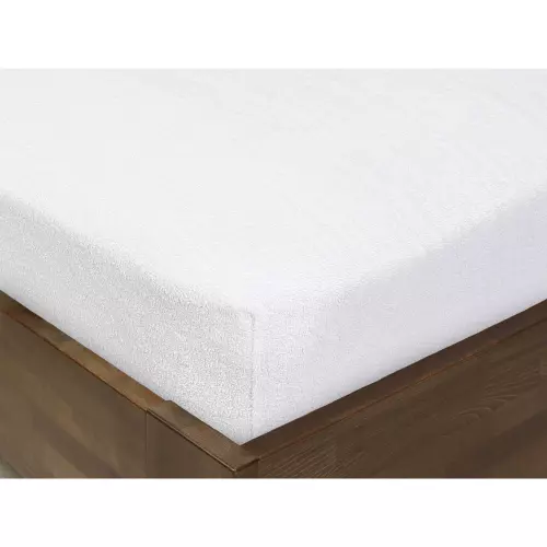 Dětské froté napínací prostěradlo - bílé - 70x140