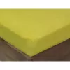 Froté prostěradlo s napínací gumou - žlutozelené 200x220