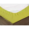 Froté prostěradlo s napínací gumou - žlutozelené 200x220