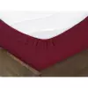 Froté prostěradlo s napínací gumou - vínové 180x200