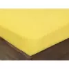 Froté prostěradlo s napínací gumou - světle žluté 180x200