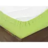 Froté prostěradlo s napínací gumou - světle zelené 140x200