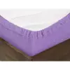Froté prostěradlo s napínací gumou - světle fialové 90x200