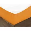 Froté prostěradlo s napínací gumou - oranžové 180x200