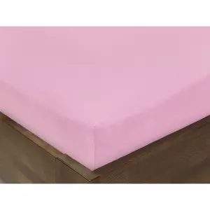 Jersey prostěradlo s napínací gumou - světle růžové 90x200