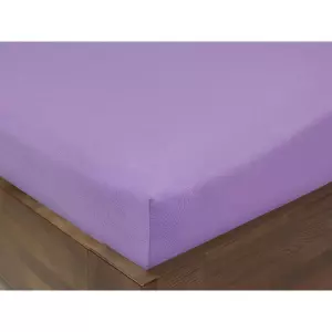Jersey prostěradlo s napínací gumou - světle fialové 120x200