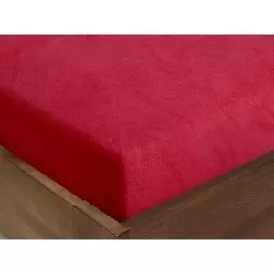 Mikroplyšové prostěradlo - tmavě vínové 90x200