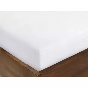 Mikroplyšové prostěradlo - bílé 90x200