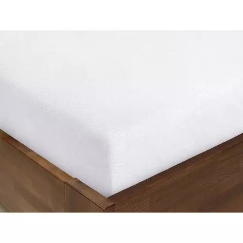 Mikroplyšové prostěradlo - bílé 90x200