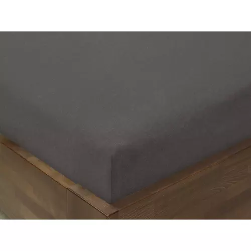 Jersey prostěradlo Exclusive na vysoké matrace - tmavě šedé 180x200