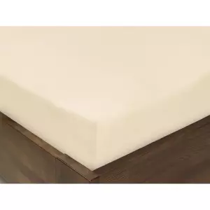 Jersey prostěradlo Exclusive na vysoké matrace - smetanové 90x200