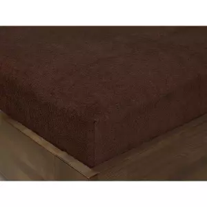 Froté prostěradlo Exclusive na vysoké matrace - tmavě hnědé 90x200